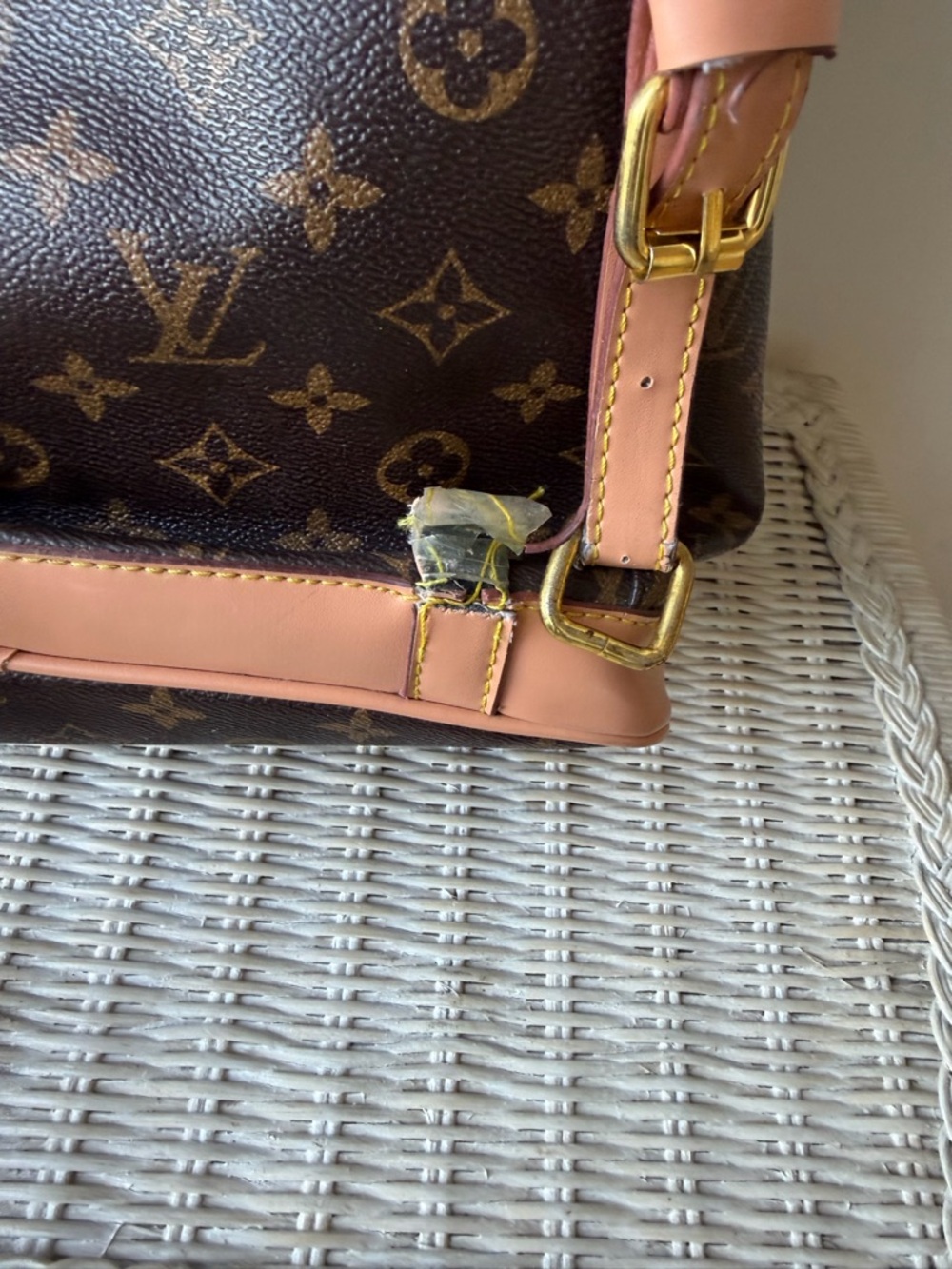 Louis Vuitton Brown Monogram Canvas Backpack with Vachetta Trim - Picture 15 of 16